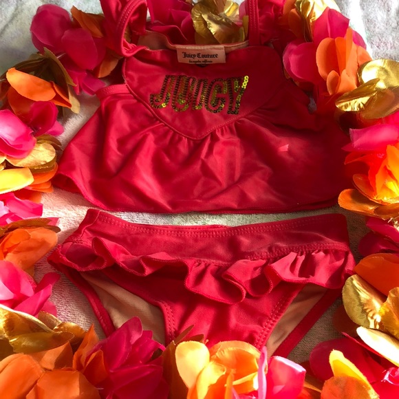 Juicy Couture Other - 🌟🌟Juicy Couture girl 2 piece bathing suit